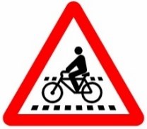 Señal P-22a: Paso para ciclistas