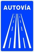 Señal S-1a: Autovía