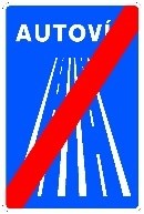 Señal S-2a: Fin de autovía